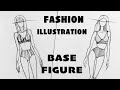 Fashion illustration. Lesson 1. Base figure