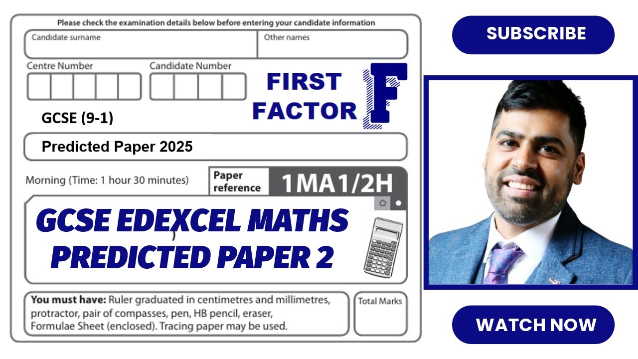 GCSE Maths Predicted Paper 2 Higher Tier Edexcel June 2026 - YouTube