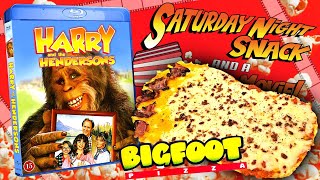 BIGFOOT PIZZA with HARRY and the HENDERSONS! Saturday Night Snack and a Movie