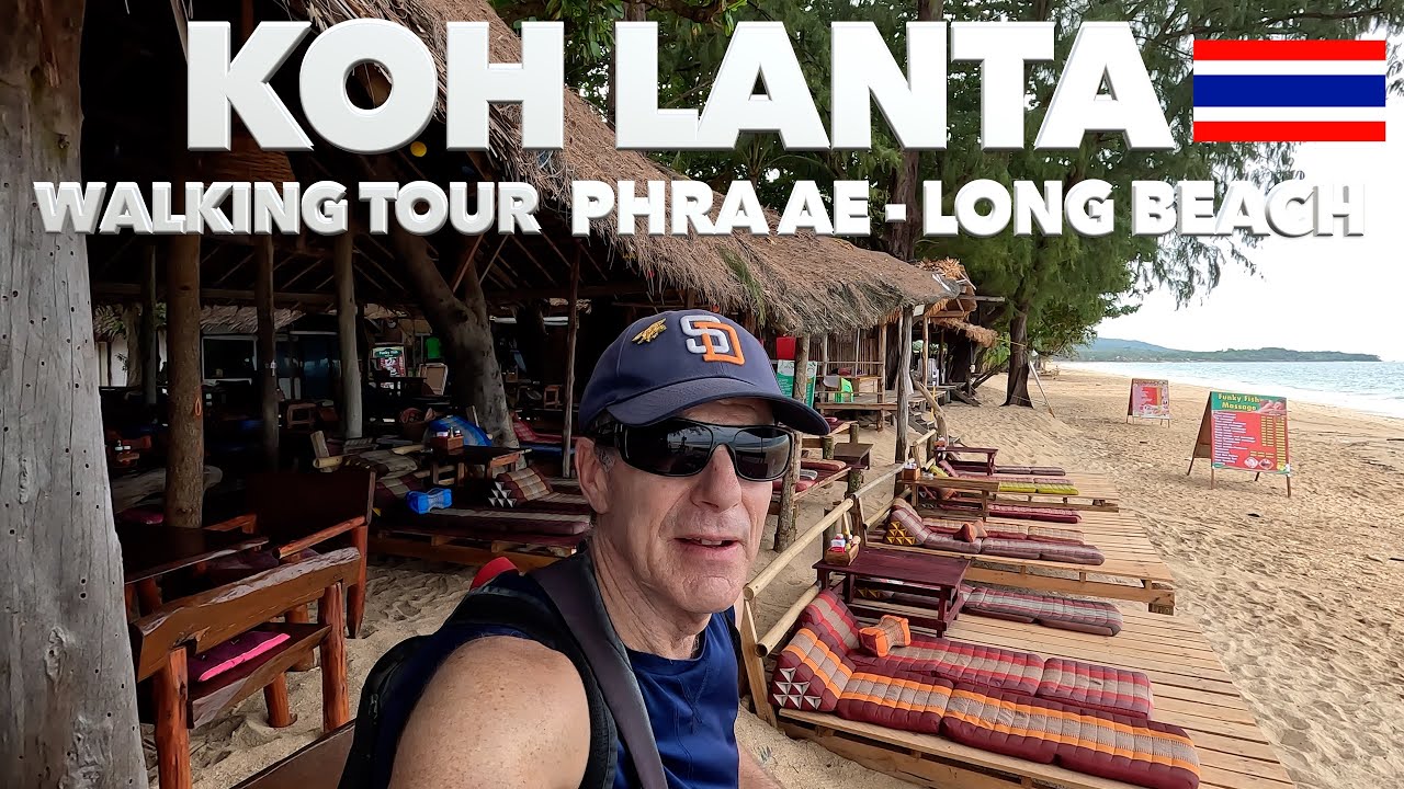 Morning Walk On Pra Ae - Long Beach In Koh Lanta Thailand 🇹🇭