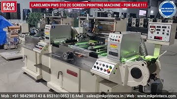 FOR SALE - LABELMEN PWS-310 2C "PNEUMATIC PRINTING HEAD" SCREEN PRINTING MACHINE |KAMATCHI MACHINERY
