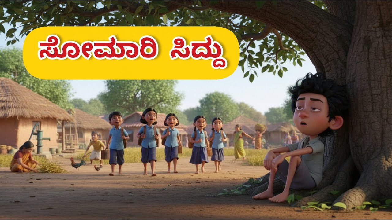 ಸೋಮಾರಿ ಸಿದ್ದು | ನೀತಿ ಕಥೆ |ಶ್ರಮದ ಮಹತ್ವ ಹೇಳುವ ಹಳ್ಳಿ ಕಥೆ | Kannada Story