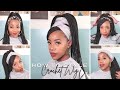 5 HEADWRAP/HEADBAND Ways to Style Your Crochet Wig| Box Braid Crochet Wig |the PONPONS