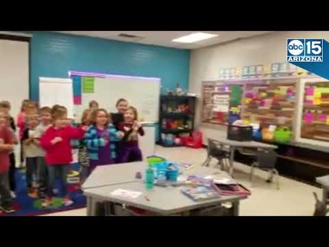 TEARS OF JOY! Kindergarten class signs Happy Birthday Song to deaf custodian - ABC15 Digital