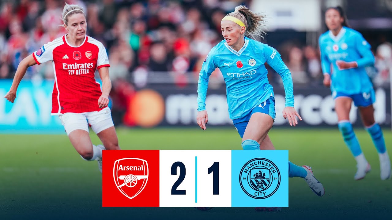 HIGHLIGHTS! LATE HEARTBREAK FOR CITY AT ARSENAL | Arsenal 2-1 Man City | WSL