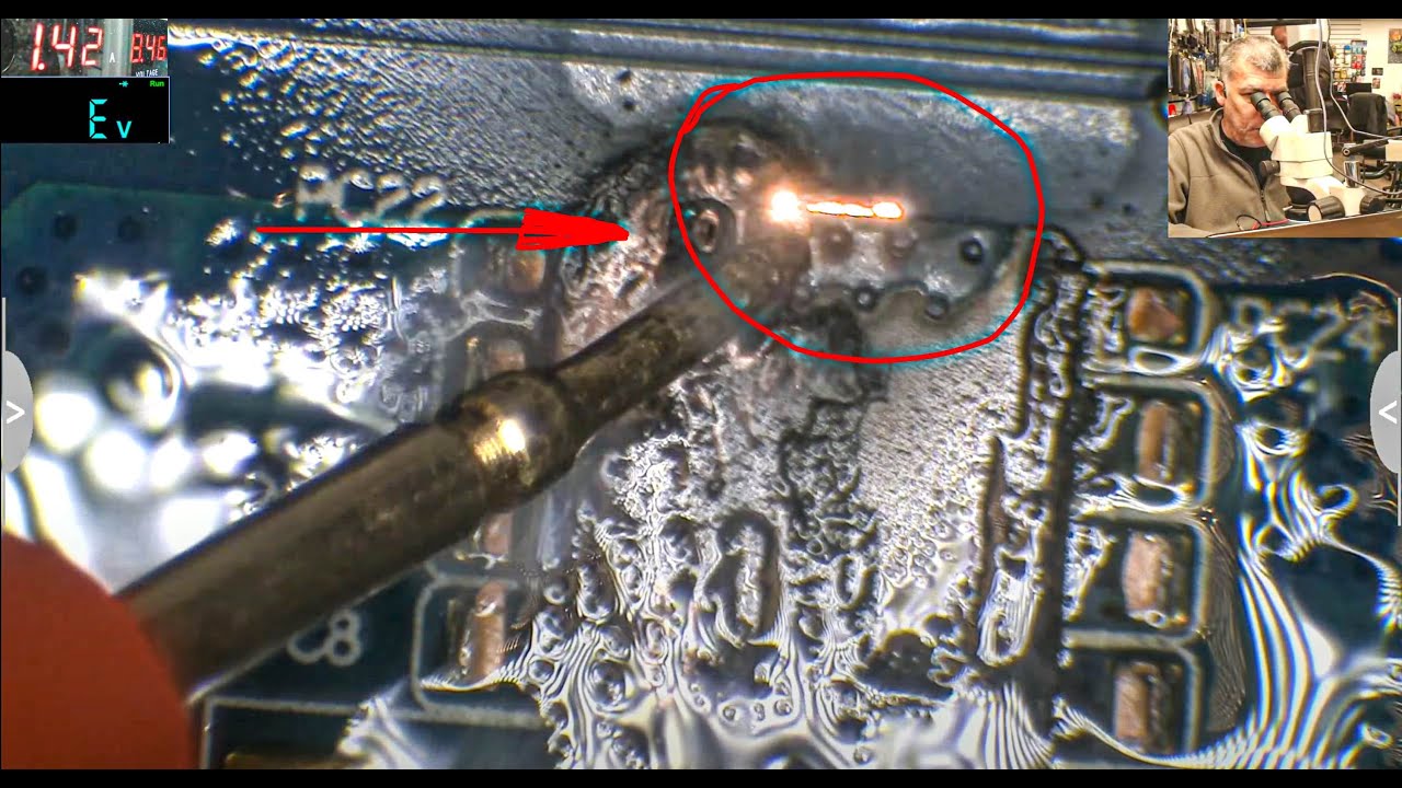 How we are dealing with burned motherboard layers Hp DV6 burned