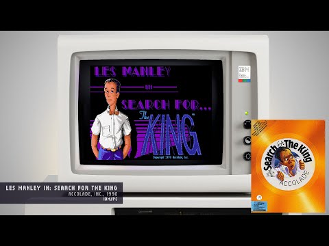 Les Manley in: Search for the King - Accolade, Inc., 1990 - IBM/PC (4K)