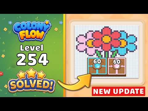 Colony Flow Level 254 Walkthrough & Solution 🐜 (New Update!) 🧩