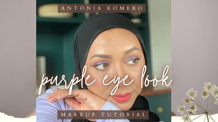 Purple eye make up look