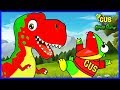 Learn Dinosaurs T-Rex and help baby Dino with Gus the Gummy Gator!!!