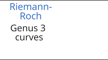 Riemann Roch: genus 3 curves
