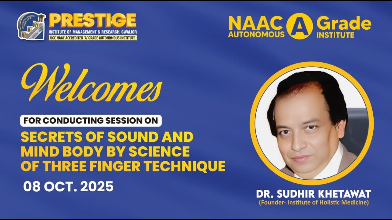 Live 🔴 || CONDUCTING SESSION SECRETS OF SOUND AND MIND BODY BY SCIENCE OF THREE FINGER TECHNIQUE ||