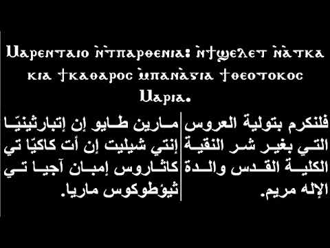 برلكس شيريه ماريا تي أورو للم علم فرج منصور مرتل كنيسة العذراء مريم والآنبا إبرآم فيصل الجيزة