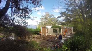 Deconstructing a whole house for re-use