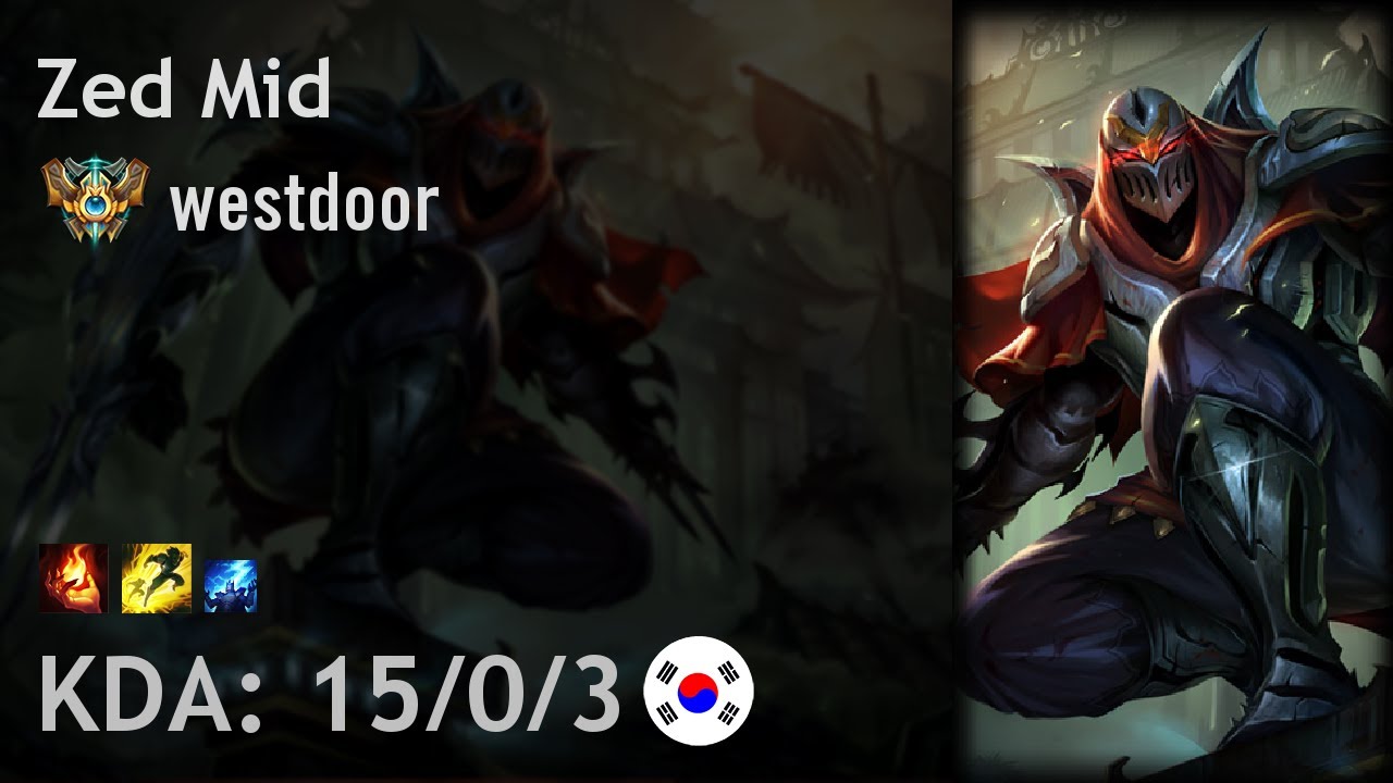 Zed Mid vs Corki - westdoor - KR Challenger Patch 7.13