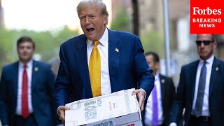 Watch Former President Trump Brings Pizza To Fdny Firefighters In New York City