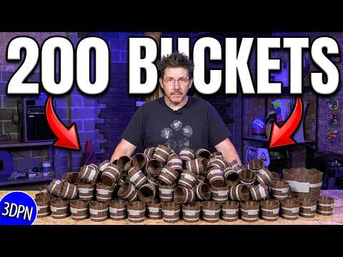 I Printed 200 Mini Buckets for Felicia Day!