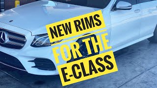 I Put 20 inch blacked out Niche Rims on my girlfriend’s Mercedes e class for a birthday suprise!!