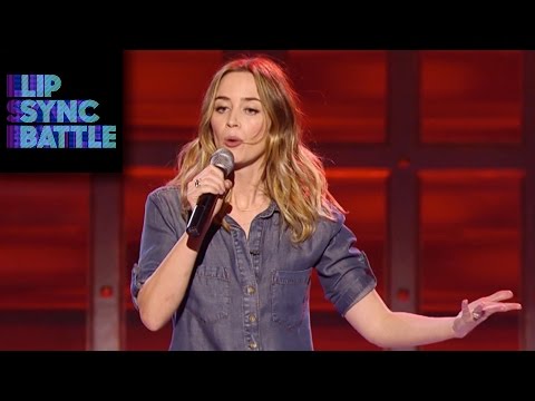 Emily Blunt performs No Diggity on Lip Sync Battle