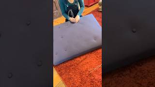 How to reupholster an ottoman that’s tufted