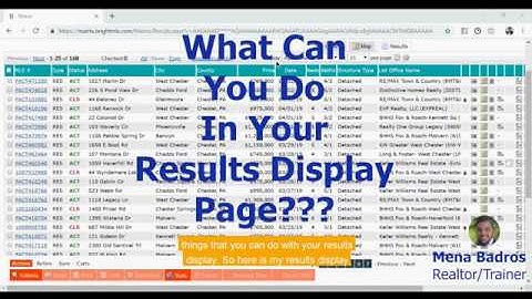 What Can You Do With Your Results Page? Bright MLS