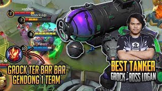 Grock Boss Logan Terlalu Bar Bar!! Auto MVP!! Mobile Legends