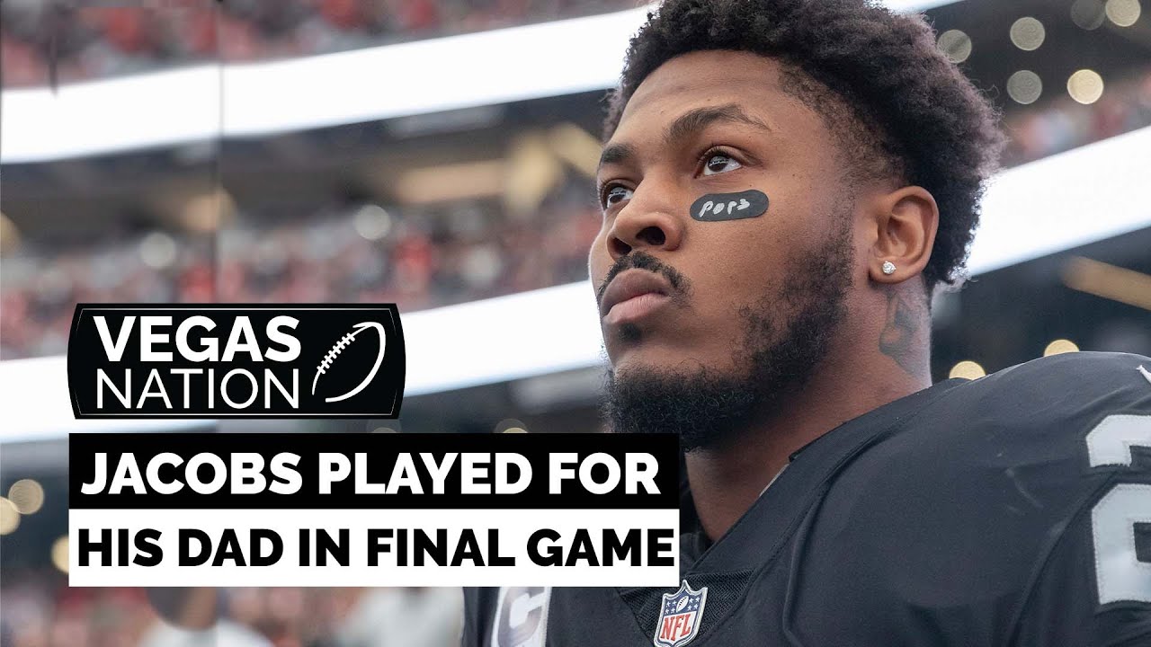 Josh Jacobs Played for His Dad in Final Game of Season