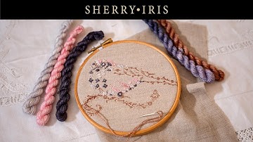 Beginning a New Slow Stitch | A New Hand Embroidered Bird