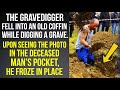 Gravedigger Fell into an Old Coffin When Digging a Grave. Inside, He Found a Photo That Shocked Him