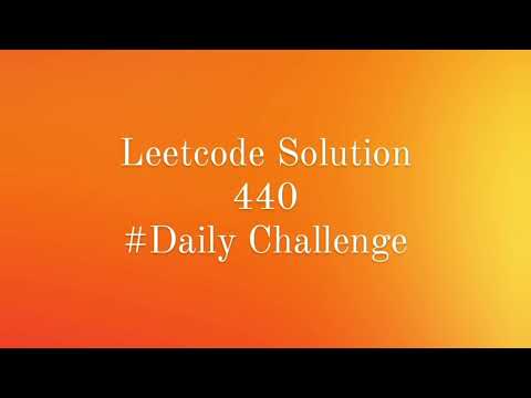 leetcode 440 Solution