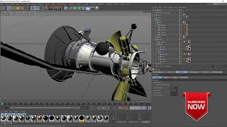 satellite model 3D  for c4d free downloads (file describe)