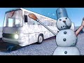 I Found a BUS to Survive the Zombie Snowman Horde in The Long Drive Hardcore Survival!