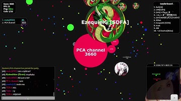 Agar.io team Gameplay /w random player