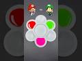 Mario Color Mix Challenge ⚡️ #luigi #mario #nintendo #peach #satisfying #asmr #gaming #supermario