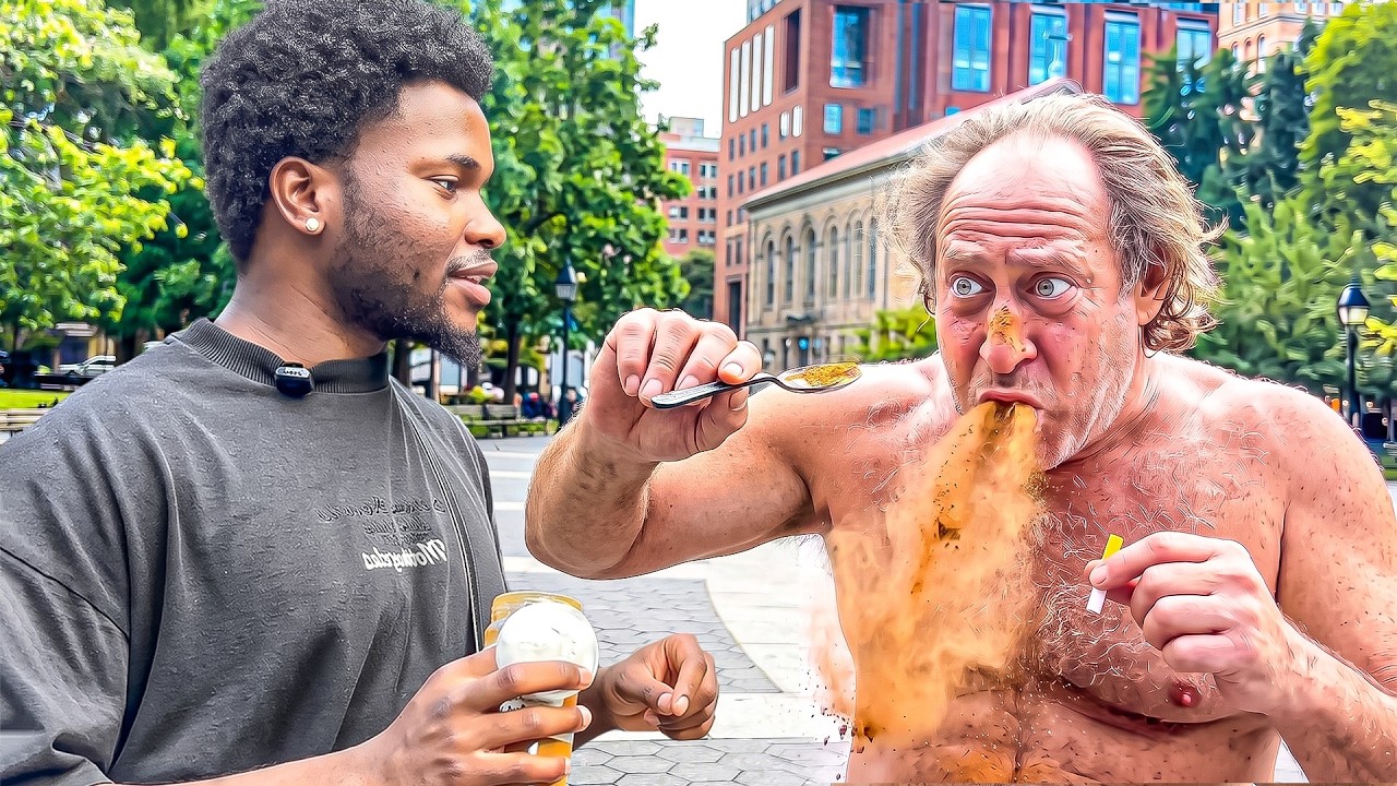 Paying Strangers To Do The Cinnamon Challenge In The Hood! - YouTube
