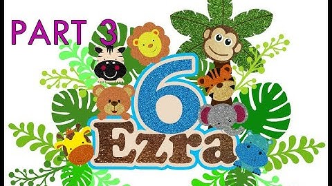 SAFARI CAKE TOPPER DESIGN I SILHOUETTE STUDIO I CAMEO 4 I CROP I TRACE I GLITTER EFFECT I PART 3