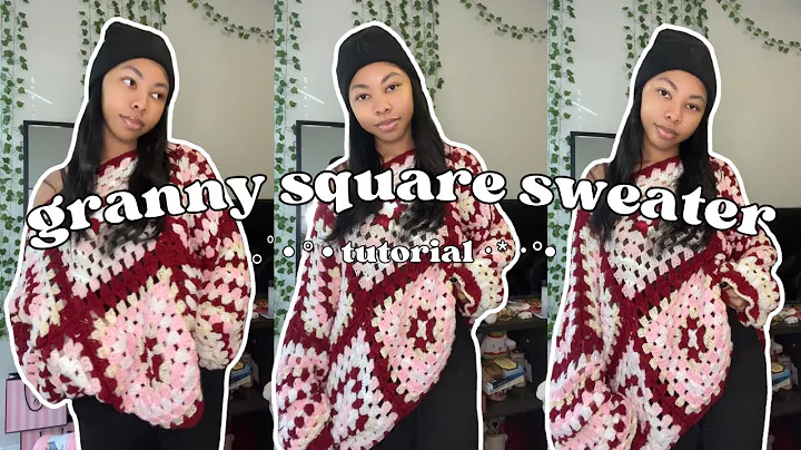 how to crochet a granny square sweater ♡ beginner friendly tutorial