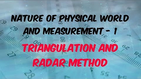 Triangulation method/Radar method/ measurement/11 Physics/Tamil/Velocity raptors
