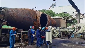 torpedo ladle refractory lining demolition machinne