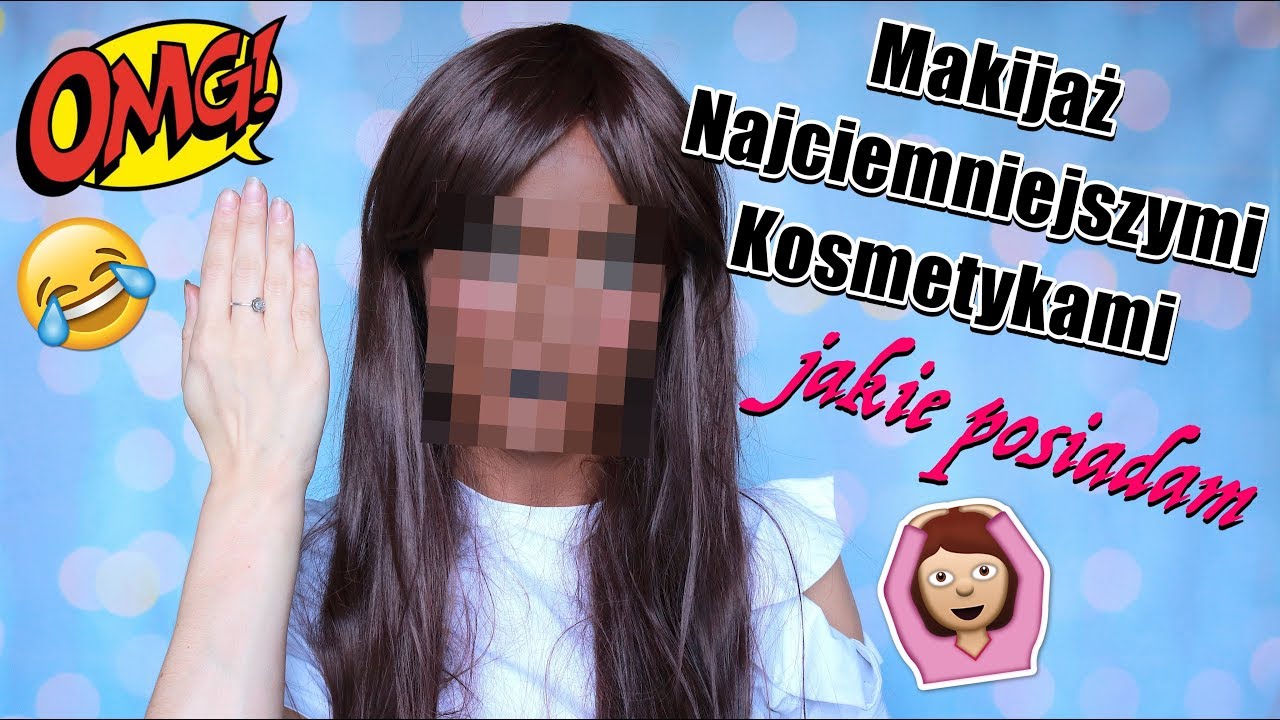 Makijaż Najciemniejszymi Kosmetykami w Mojej Kolekcji 😱Challenge 🙏Wyzwanie Karyna + Solara😂