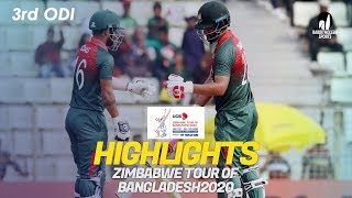 Highlights | Bangladesh vs Zimbabwe | 3rd ODI | Zimbabwe tour of Bangladesh 2020