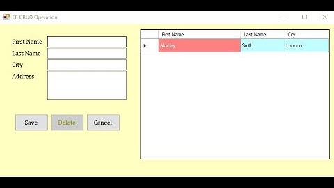 C#: Learn Entity Framework CRUD Operations using C# in 30 Minutes - Step by Step