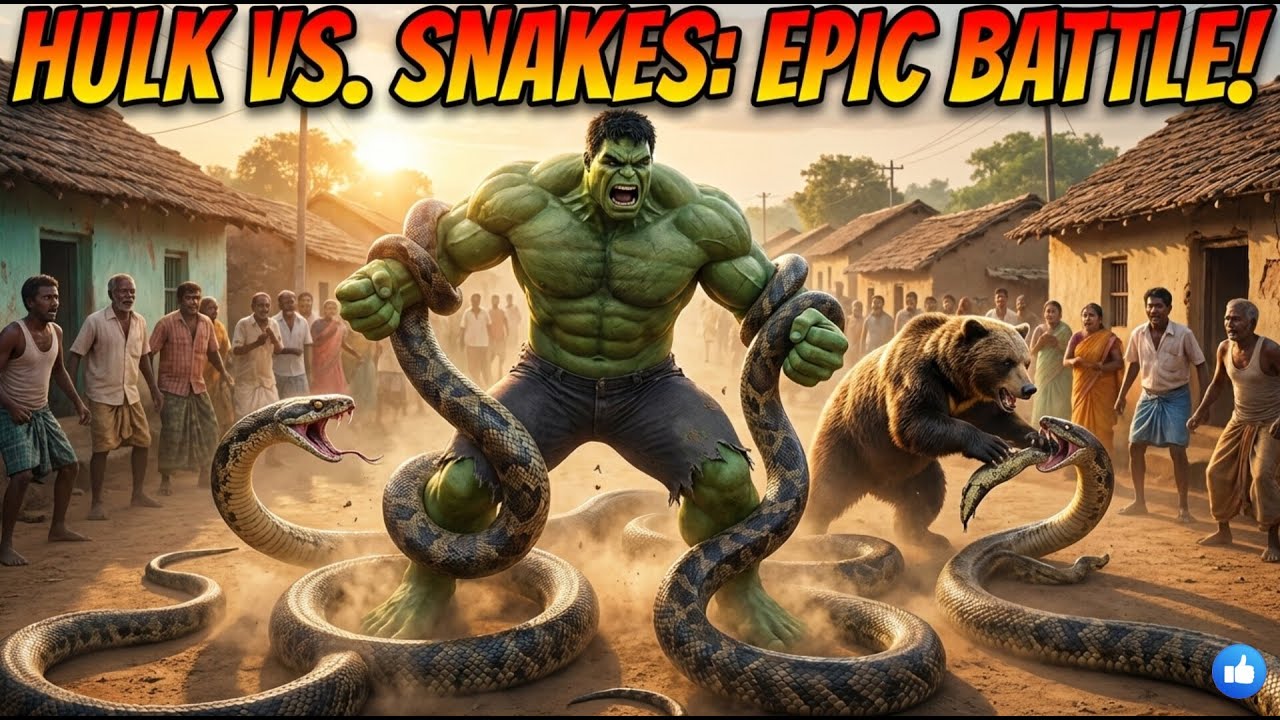 Hulk vs Dangerous Snakes 🐍💥 | Power Fight 