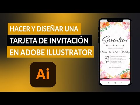 Cómo hacer y diseñar una tarjeta de invitación en ADOBE ILLUSTRATOR