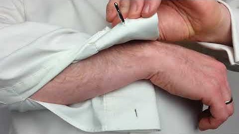 how to fasten cufflinks