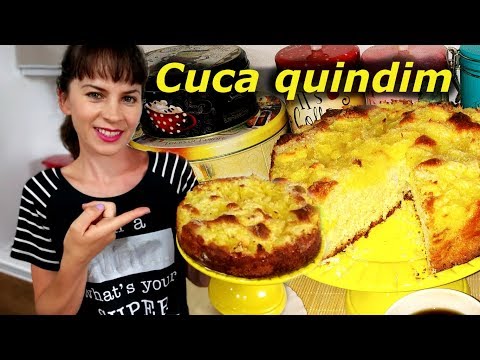 Deliciosa cuca quindim, mais uma receita para você fazer na sua casa.