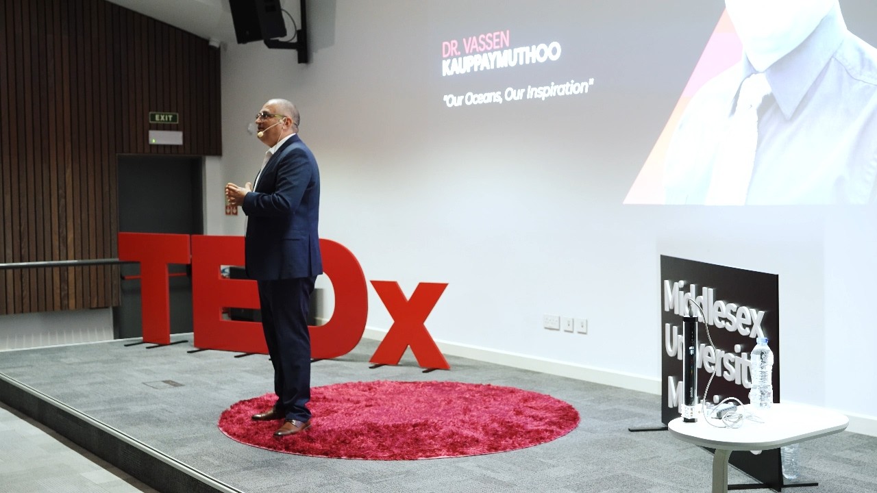The ocean—our greatest inspiration | Vassen Kauppaymuthoo | TEDxMiddlesex University Mauritius