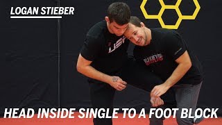 Head Inside Single to a Foot Block: Wrestling Technique with Logan Stieber | RUDIS