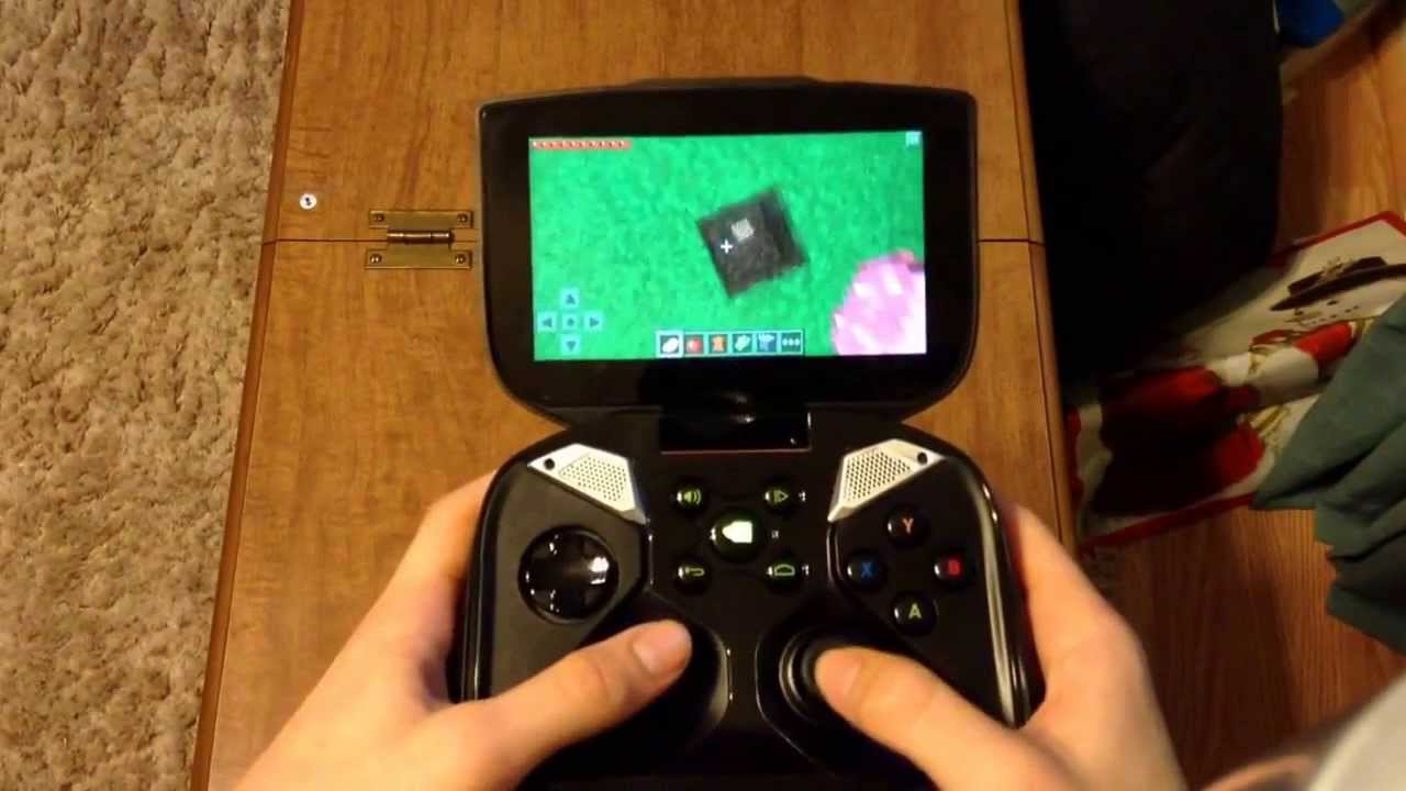 Nvidia Shield Minecraft PE Gameplay [Gamepad Mapper] - 