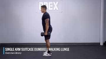 Single Arm Suitcase Dumbbell Walking Lunge - OPEX Exercise Library